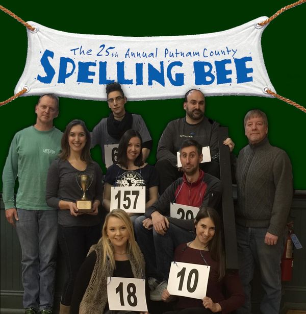 From L to R.
Top row:
John Zimmerman as Vice Principal Douglas Panch
Zachary Taylor as Leaf Coneybear
Al Girard at William Barfee
Darrell Cookman as Mitch Mahoney
Middle row:
Susan Eaccarino as Rona Perretti
Katie Stodd Knapp as Marcy Park
Nate Strick as Chip Tolentino
Bottom Row
Grace Vianney as Olive Ostrovsky
Lauren Hyne as Logainne Schwartzandgrubenniere
2