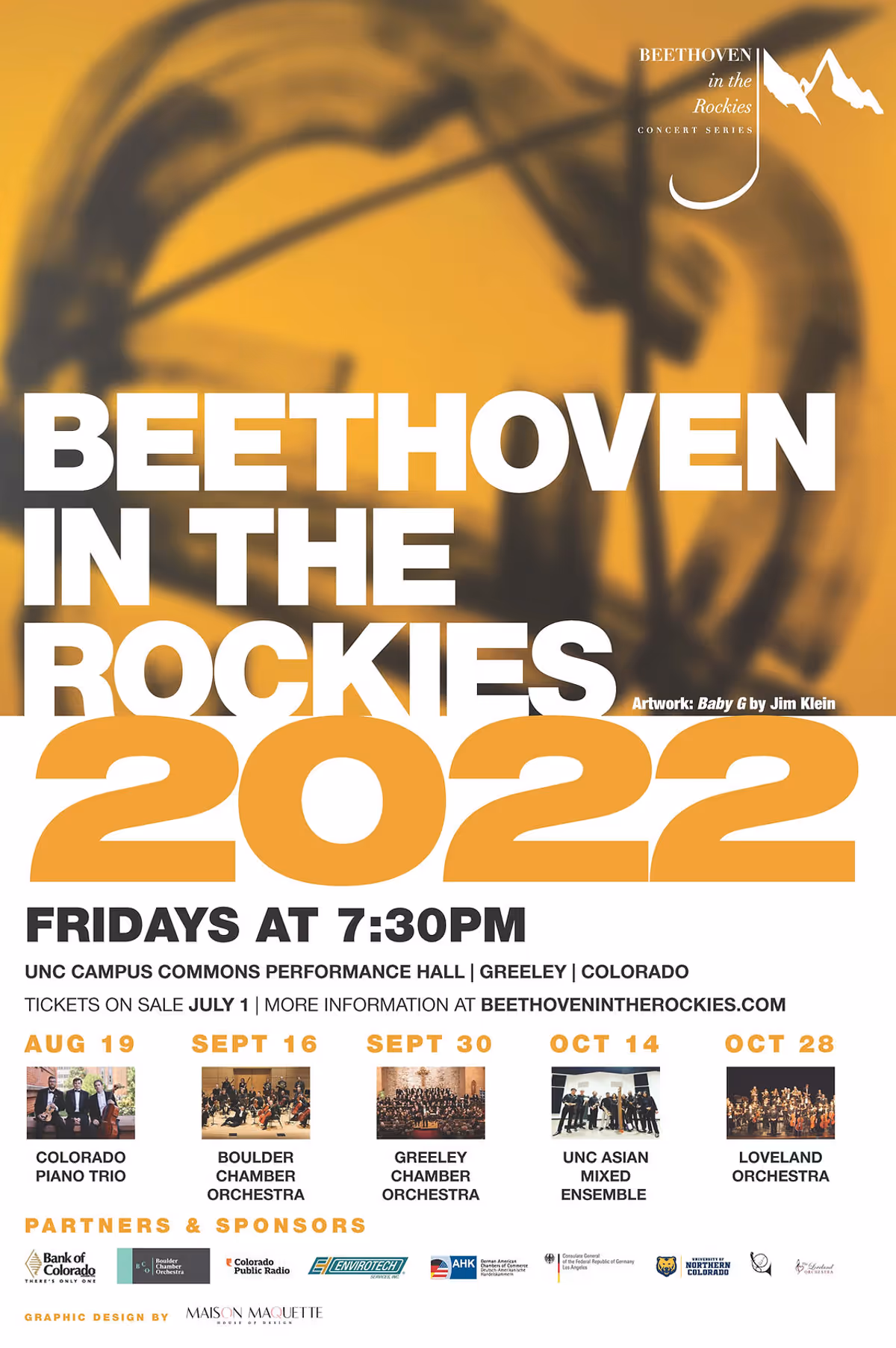 Beethoven in the Rockies: Concert Series (BITR) Official 2022 Poster Beethoven in the Rockies: Concert Series (BITR) Official 2022 Poster