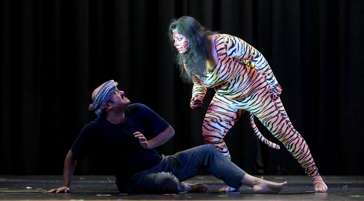 Empty Night at CommunET 2025, a 10-minute play Festival by Ebong TheatriX (Silver Spring, MD, USA)    Photo: Sumanta Banerjee
