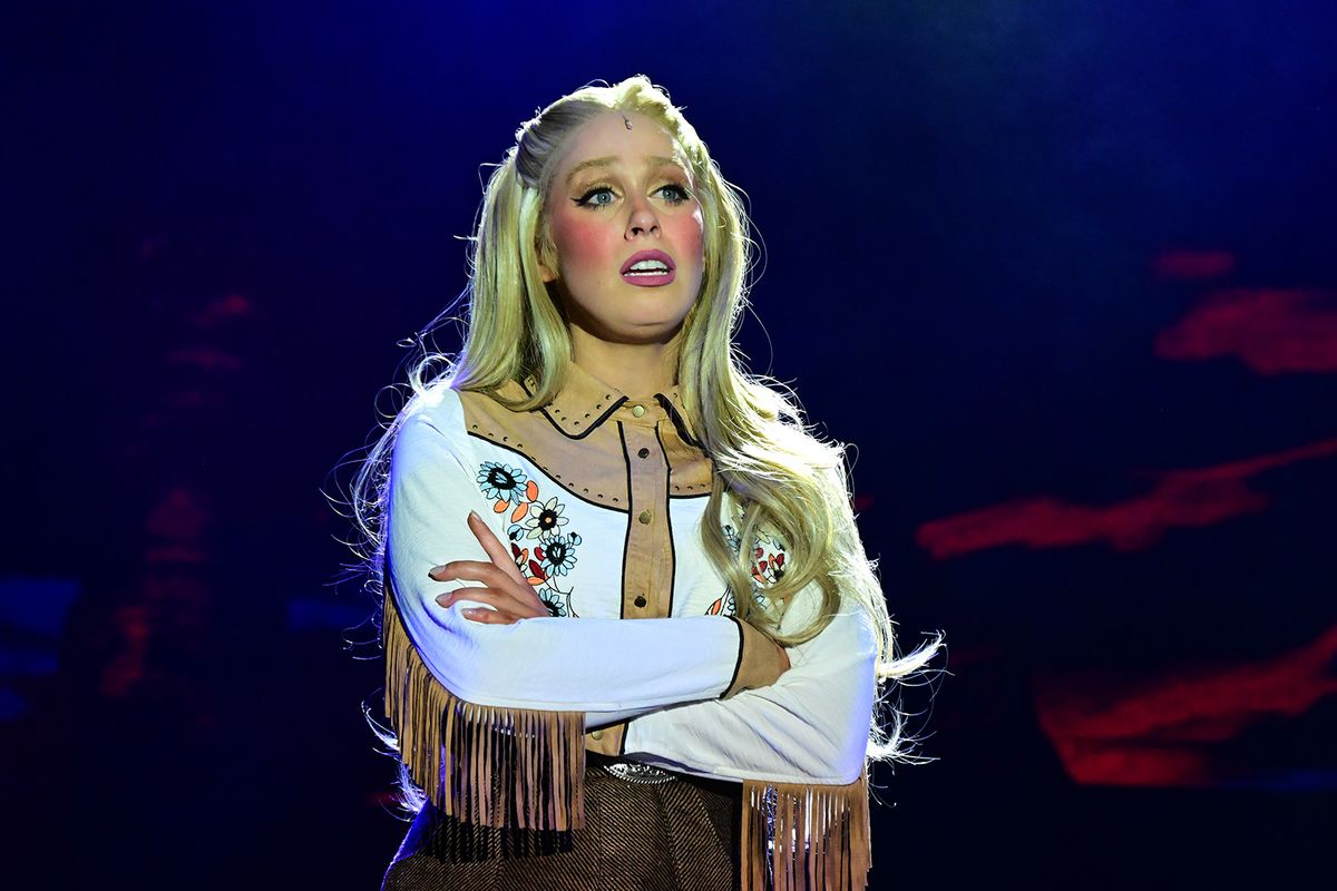 Liv Pelton portraying Polly Baker is Crazy for You.