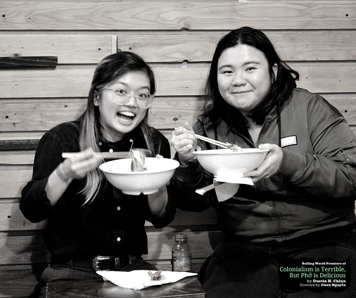 at the "Colonialism is Terrible But Phở is Delicious" at Chance Theater. Photo by Daniel Meyers.