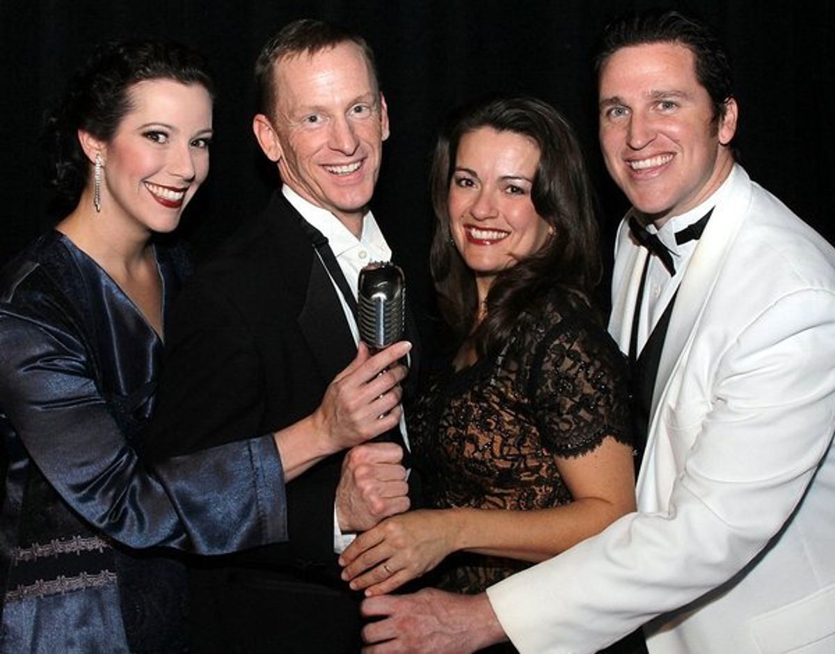 Cast at The Winter Park Playhouse for My Way: A Musical Tribute To Frank Sinatra : Laura Hodos (from left), Kevin Kelly, Melissa Minyard and Christopher Alan Norton perform in "My Way.
"(Tom Marshall Photography / January 22, 2013) Cast at The Winter Park Playhouse for My Way: A Musical Tribute To Frank Sinatra : Laura Hodos (from left), Kevin Kelly, Melissa Minyard and Christopher Alan Norton perform in "My Way.
"(Tom Marshall Photography / January 22, 2013)