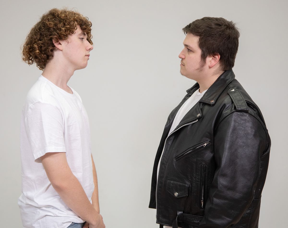 When Ariel starts spending time with the new-kid Ren (left, Zack Osborne of Willow Grove, PA), her roughneck boyfriend Chuck (right, Daniel Lobron of Newtown) and his friends try to sabotage Ren?s rep When Ariel starts spending time with the new-kid Ren (left, Zack Osborne of Willow Grove, PA), her roughneck boyfriend Chuck (right, Daniel Lobron of Newtown) and his friends try to sabotage Ren?s rep