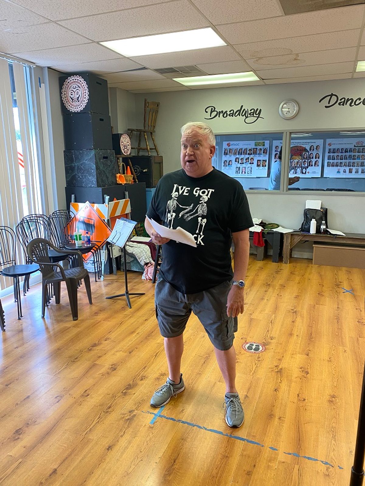 Photos Courtesy of Jon Peterson and P3 Theatre Company
Rehearsal action photos of Funny Bonz, the Humerus Solution premiering at the Hollywood Fringe Festival 2021 Photos Courtesy of Jon Peterson and P3 Theatre Company
Rehearsal action photos of Funny Bonz, the Humerus Solution premiering at the Hollywood Fringe Festival 2021