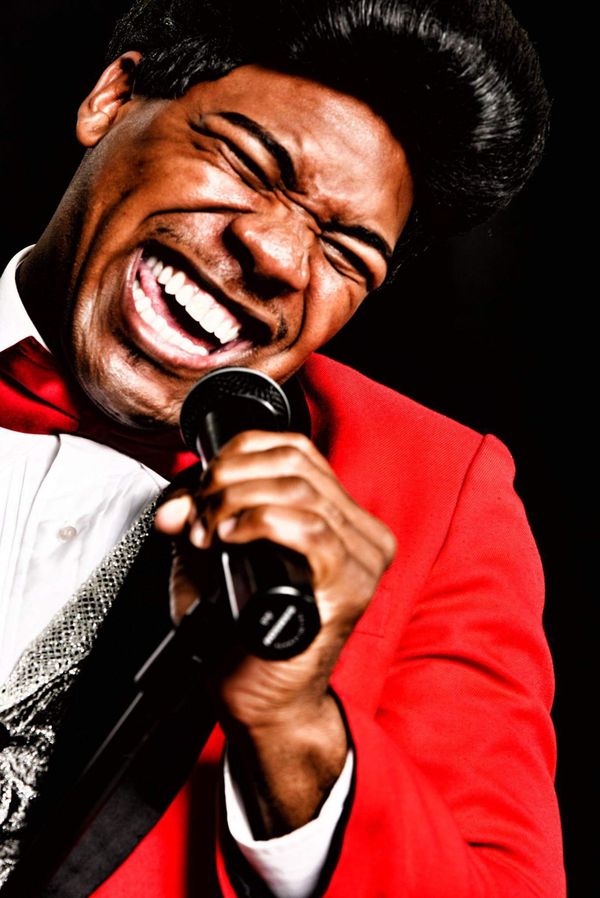 Dedrick Weathersby as James Brown in "Remembering James the Musical 6
