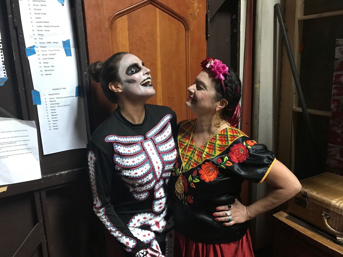 Judas and Frida backstage Judas and Frida backstage