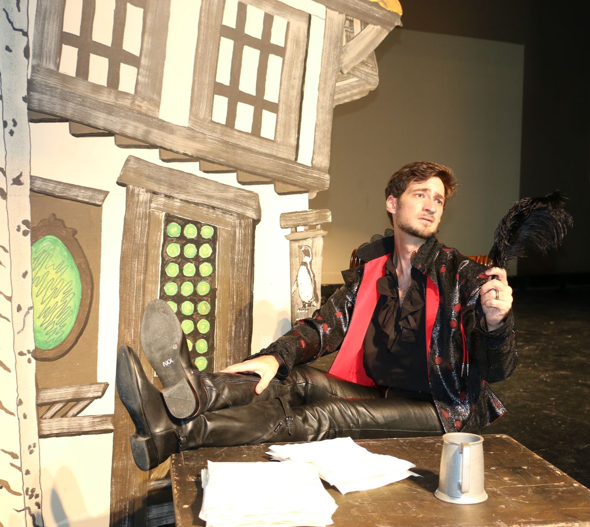 William Shakespeare (played by Dylan Lack) contemplating his next move... William Shakespeare (played by Dylan Lack) contemplating his next move...