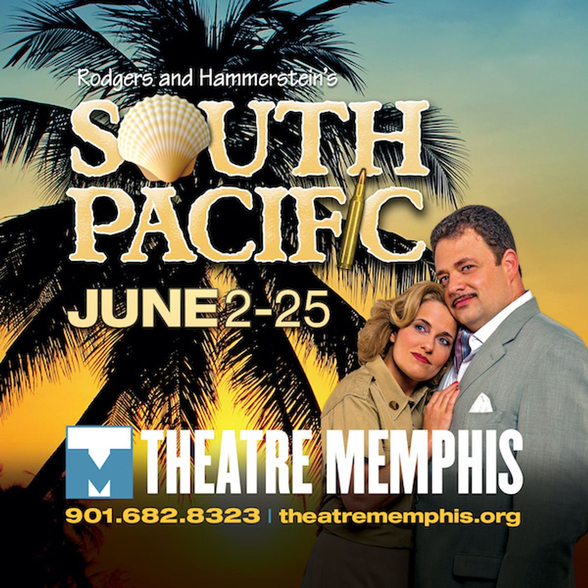 South Pacific Lohrey Stage – TM Premiere
Music Richard Rodgers, Lyrics by Oscar Hammerstein II, Book by Oscar Hammerstein II and Joshua Logan
June 2 - 25, 2017
Pulitzer Prize Musical. A World War II nurse stationed in the South Pacific falls in love with a French expatriate plantation owner . She struggles accepting his mixed-raced children and along with another romance between a U.S. Lieutenant and a young island native, issues of racial prejudice and gender roles are candidly explored. Filled with memorable songs such as “Some Enchanted Evening”, “I’m Gonna Wash that Man Right Outa My Hair” and “Bali Ha’i”, to name a few.
South Pacific Lohrey Stage – TM Premiere
Music Richard Rodgers, Lyrics by Oscar Hammerstein II, Book by Oscar Hammerstein II and Joshua Logan
June 2 - 25, 2017
Pulitzer Prize Musical. A World War II nurse stationed in the South Pacific falls in love with a French expatriate plantation owner . She struggles accepting his mixed-raced children and along with another romance between a U.S. Lieutenant and a young island native, issues of racial prejudice and gender roles are candidly explored. Filled with memorable songs such as “Some Enchanted Evening”, “I’m Gonna Wash that Man Right Outa My Hair” and “Bali Ha’i”, to name a few.
