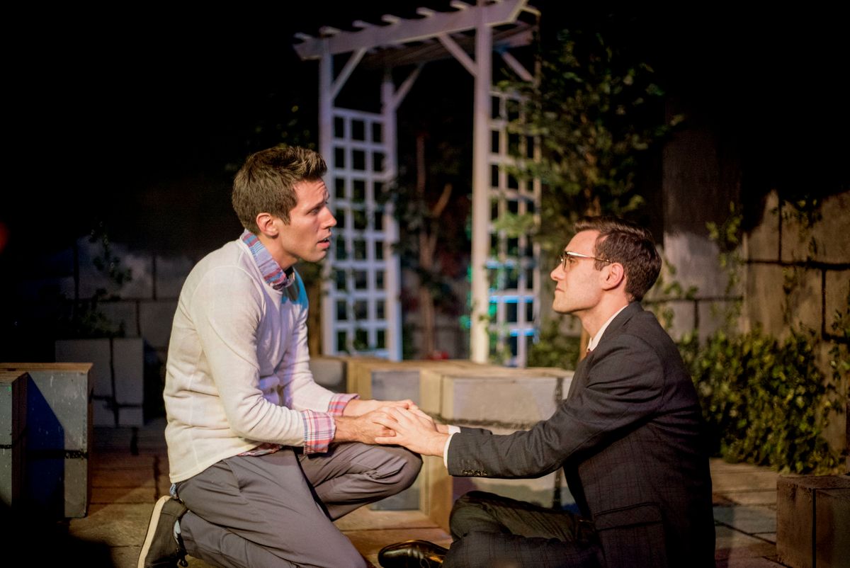 Matt Houston as The Man and Joe Giovannetti as The Lover in a scene from All That He Was. Photo: Nick Swatz 