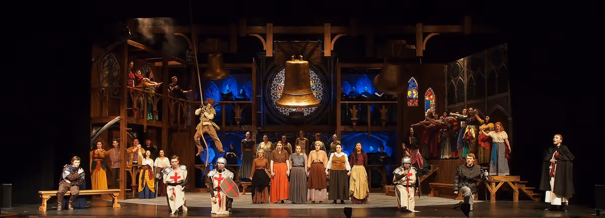 Hartland High School's 2018 production of The Hunchback of Notre Dame was performed to 6 sold out audiences.    Austin Bickel as Quasimodo   