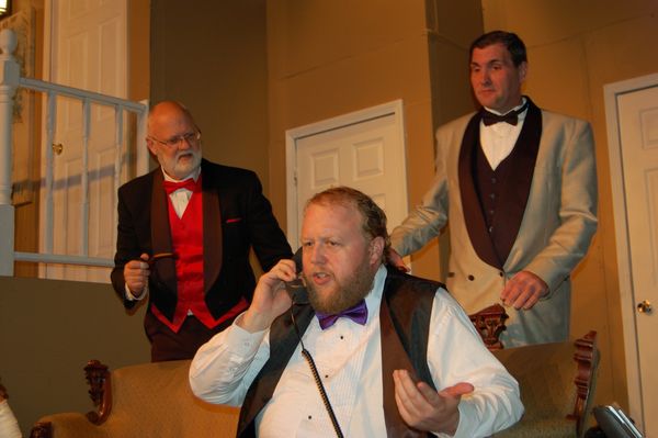 Ernie, Lenny & Glenn (left to right) try to piece together the truth while trying to keep the police out of it. 2