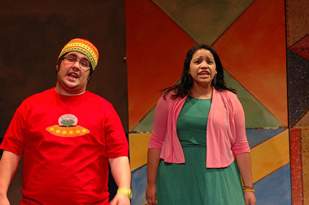 (left to right) David Andino and Norma Hernandez in a scene from Show Way. Photo credit: Sun Productions (left to right) David Andino and Norma Hernandez in a scene from Show Way. Photo credit: Sun Productions