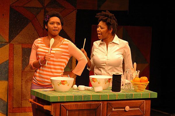 (left to right) Ashley Brown and Adiagha Faizah in a scene from Show Way.  Photo credit: Sun Productions 5