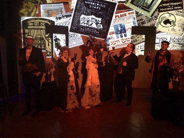 Original cast members Chris DeCarlo and Emmy nominated Evelyn Rudie in a scene from Author!Author! - An Evening with Sholom Aleichem. Photo by Cydne Moore 1