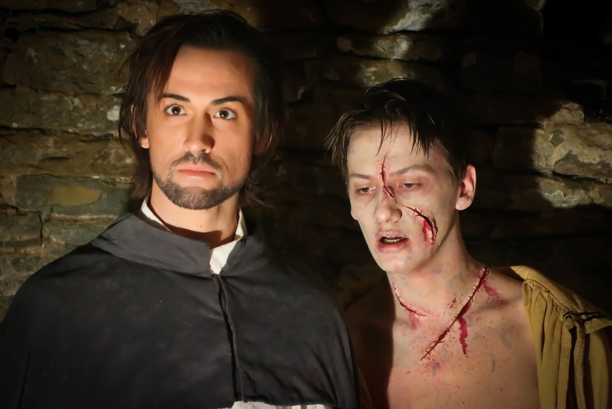 Luka Ashley Carter as Victor Frankenstein and Olaf Eide as Creature 
Photo Credit: Kristy Rucker