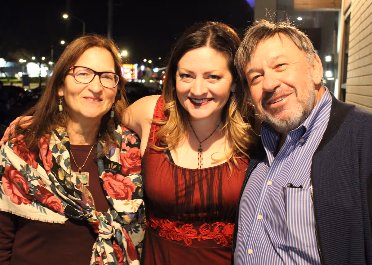 Rachelle Menaker, Jocelyn A. Brown, and Eddie Schuller on Opening Night of "Next to normal," playing January 28 - February 27, 2022 at Chance Theater in Anaheim, CA.
