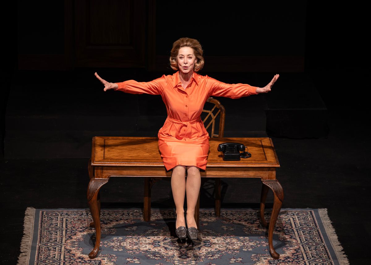 1 - Sharon Lawrence in THE SHOT. Photo by TJ Carr, Courtesy of PlayMakers Repertory Company