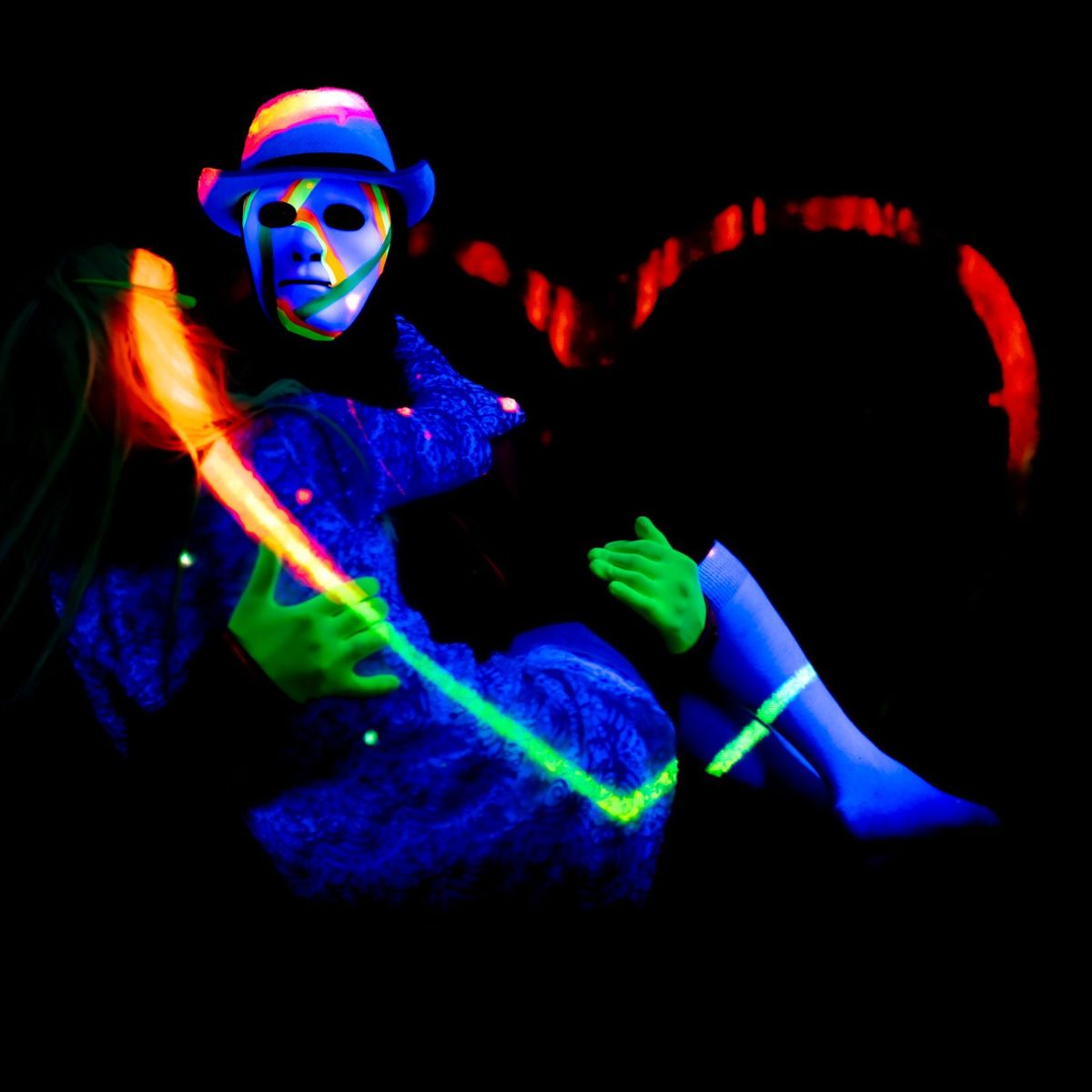 From the black light theatre show Images of Love