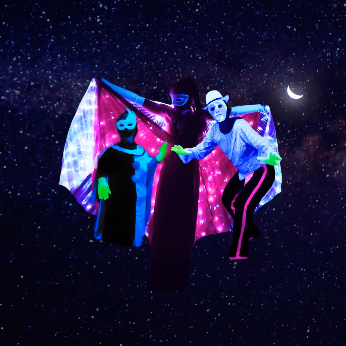 From the black light theatre show Images of Love