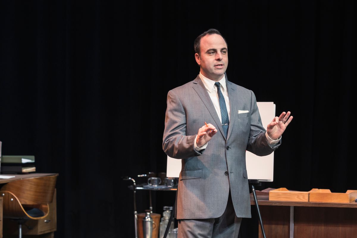 George Psarras* as Sid Myers in the Regional Premiere ?Daisy? at Hillbarn Theatre on stage Jan.23 - February. 9, 2025. *Appear courtesy of Actors'' Equity Association. ?Photo Credit: Tracy Martin