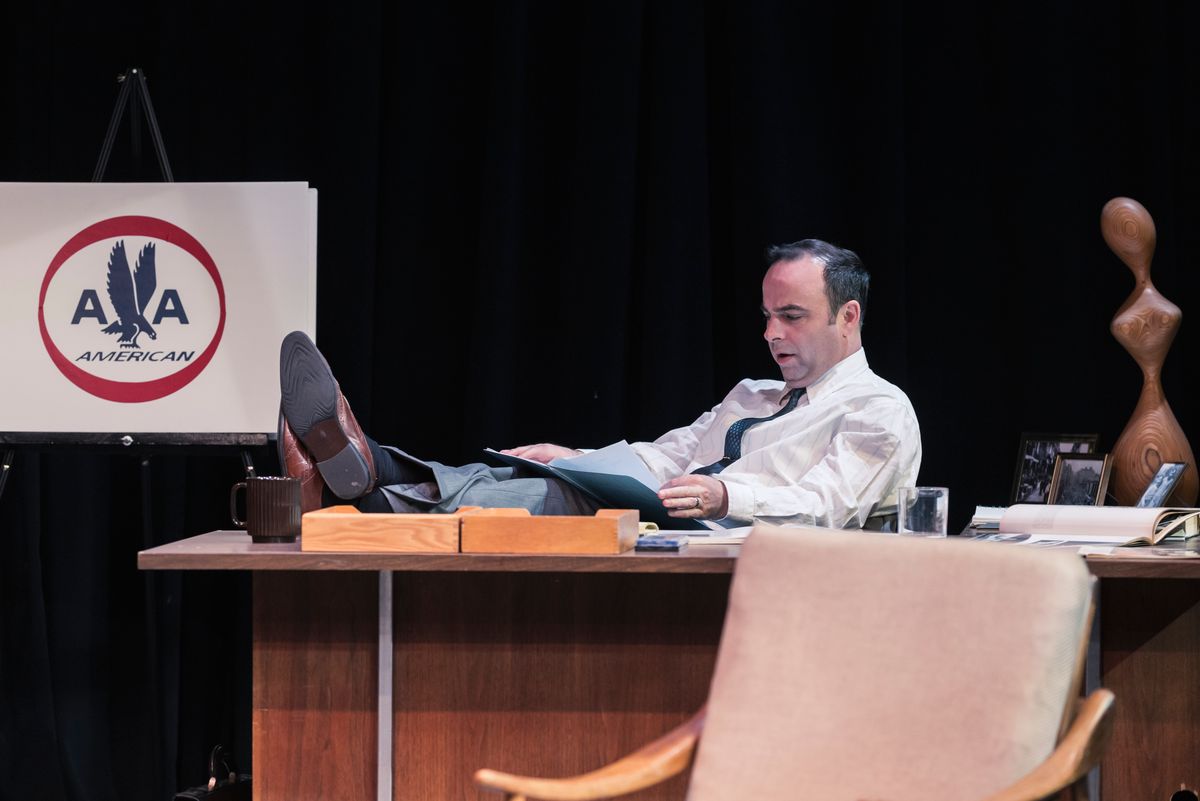 George Psarras* as Sid Myers in the Regional Premiere ?Daisy? at Hillbarn Theatre on stage Jan.23 - February. 9, 2025. *Appear courtesy of Actors'' Equity Association. ?Photo Credit: Tracy Martin George Psarras* as Sid Myers in the Regional Premiere ?Daisy? at Hillbarn Theatre on stage Jan.23 - February. 9, 2025. *Appear courtesy of Actors'' Equity Association. ?Photo Credit: Tracy Martin