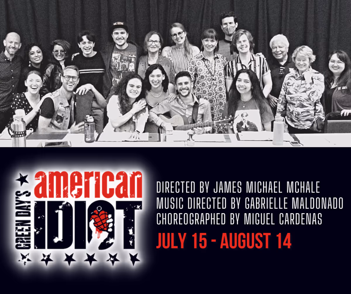 The cast, crew, and producers of "Green Day's American Idiot" Directed by James Michael McHale, running July 15- August 14 at Chance Theater in Anaheim, CA.