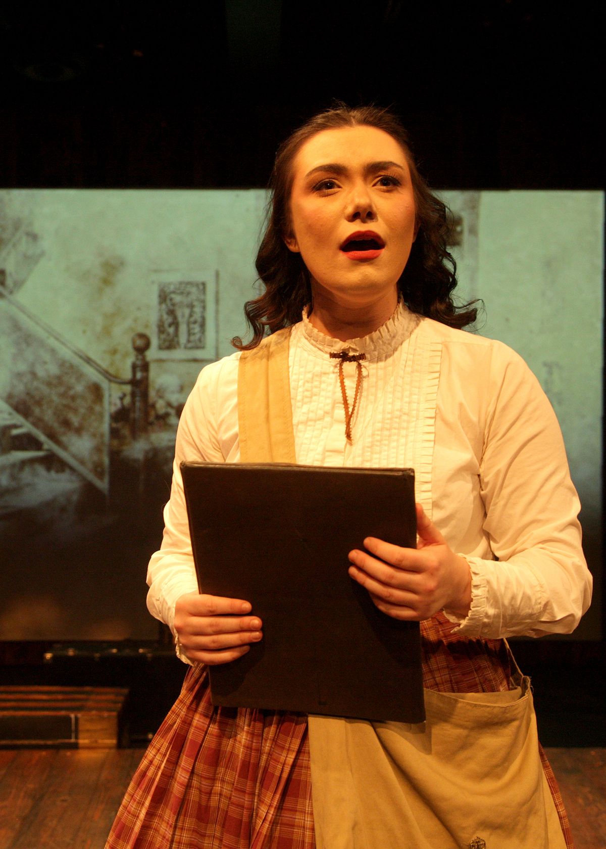 Sarah Pierce as Jo March in Chance Theater's production of "Little Women - The Broadway Musical" is playing November 25 - December 23, 2022 at Bette Aitken theater arts Center on the Cripe Stage. Music by Jason Howland; Lyrics by Mindi Dickstein; Book by Allan Knee. Based on the novel by Louisa May Alcott. Directed by Casey Long, Music Direction by Gabrielle Maldonado.