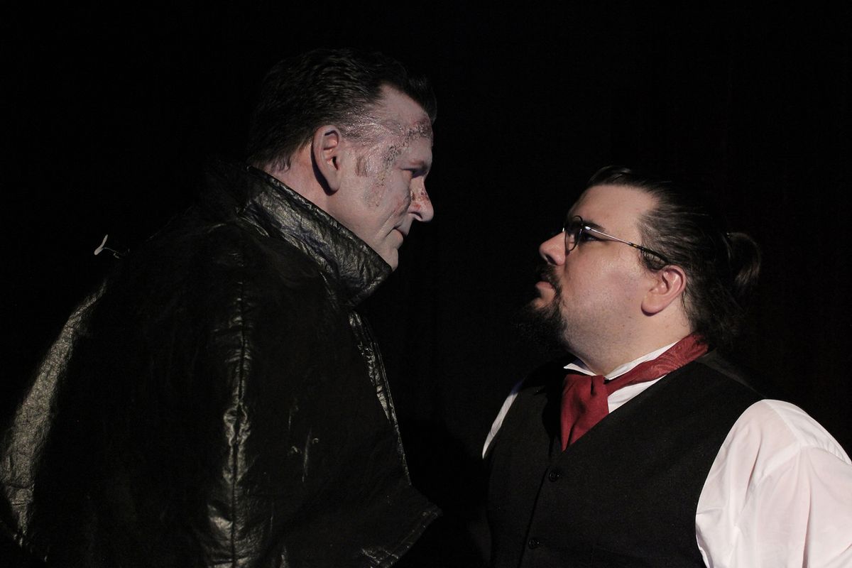 Tom Zalutko as The Creature, Paul Cosca as Victor Tom Zalutko as The Creature, Paul Cosca as Victor