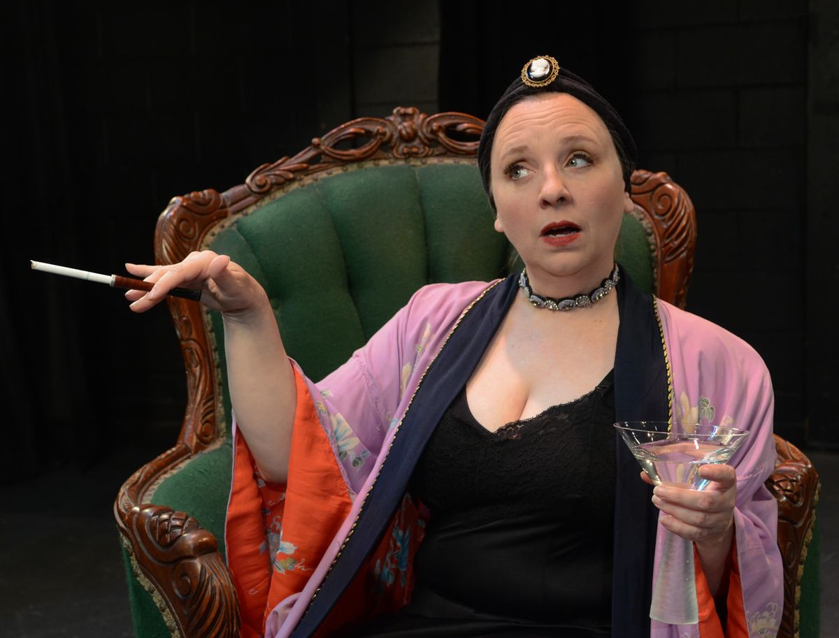 Laura Ash Benjamin as Gay Wellington in The Community Players' "You Can't Take It With You".  photo credit: Robert Emerson