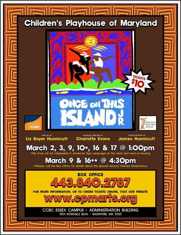 Once On This Island, Jr. @ The Children's Playhouse of Maryland, Inc. 1