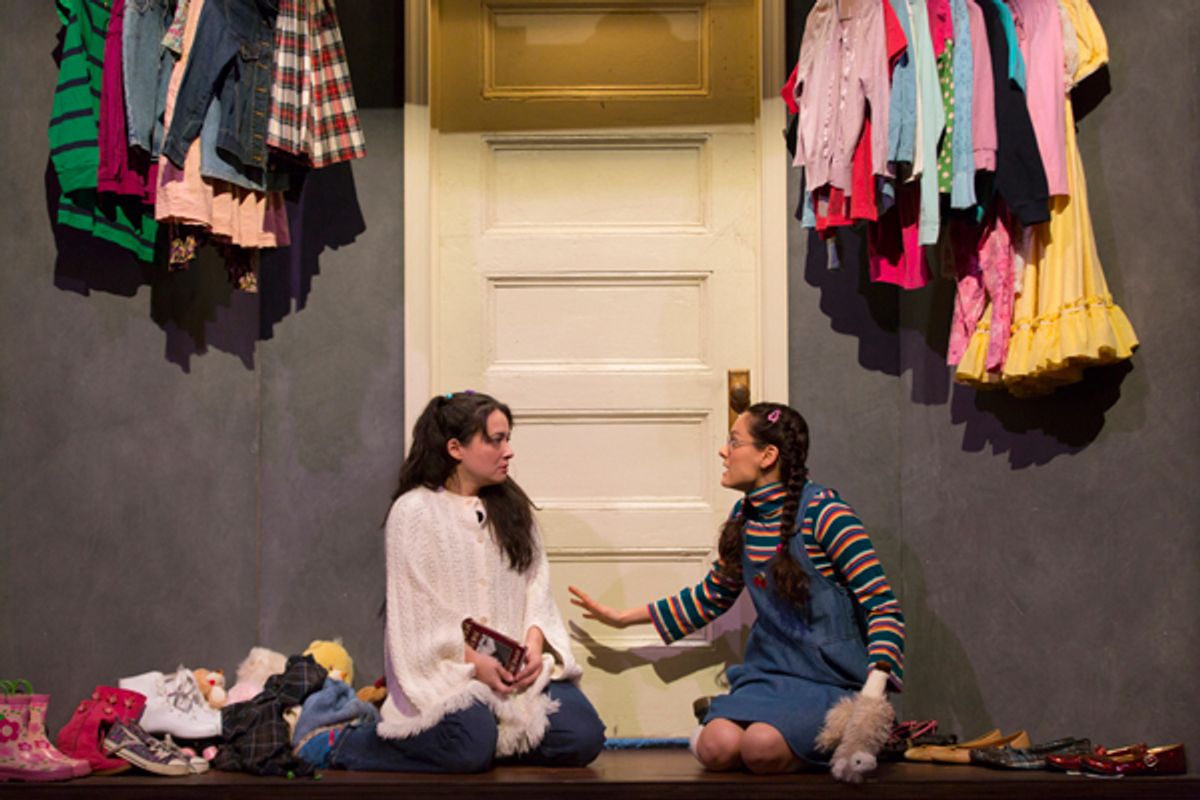 Maria Helan and Andrea Morales in PINKOLANDIA. Photo by T. Charles Erickson. Maria Helan and Andrea Morales in PINKOLANDIA. Photo by T. Charles Erickson.