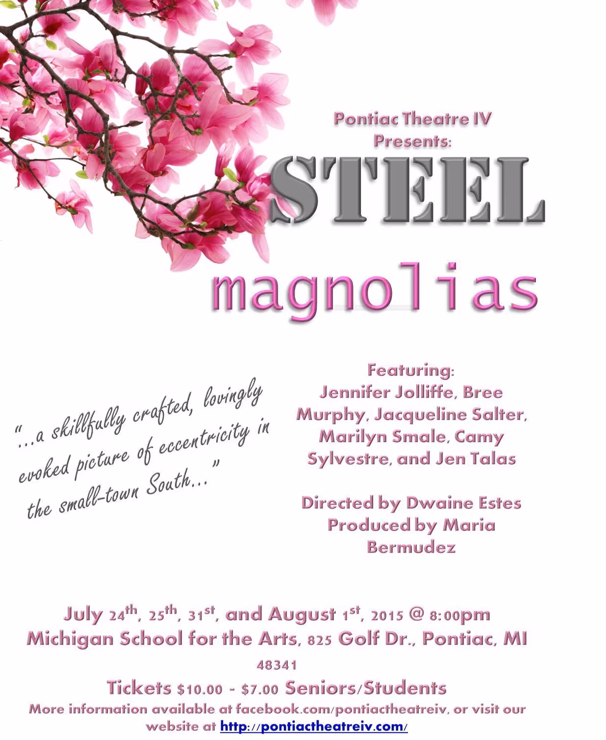 Flyer with more information.