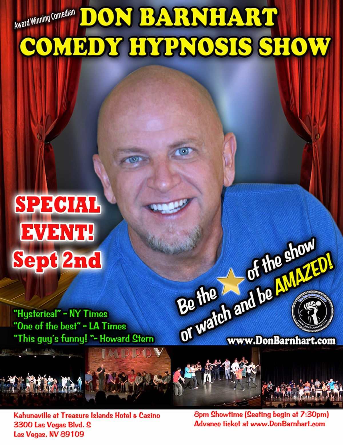 Don Barnhart brings comedy hypnosis show to Las Vegas strip