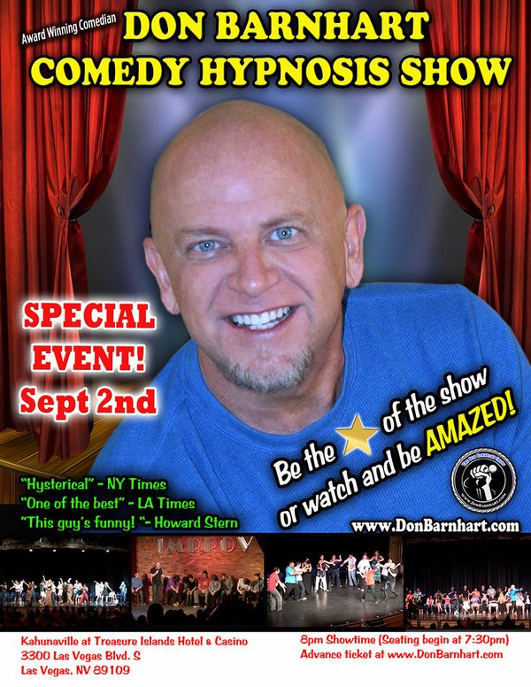 Don Barnhart brings comedy hypnosis show to Las Vegas strip 1