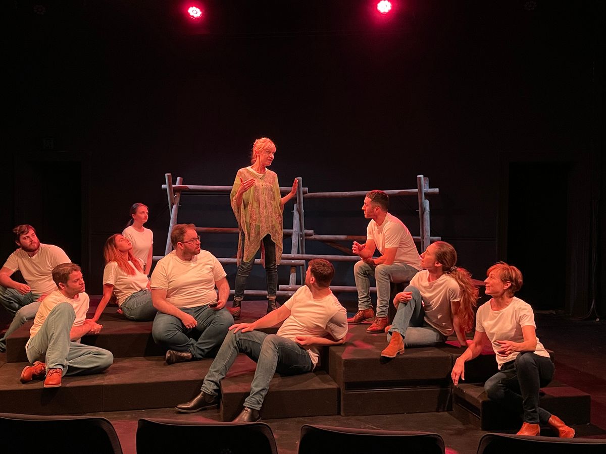 Tech rehearsal for THE LARAMIE PROJECT and we're not far away from a great season. Tech rehearsal for THE LARAMIE PROJECT and we're not far away from a great season.