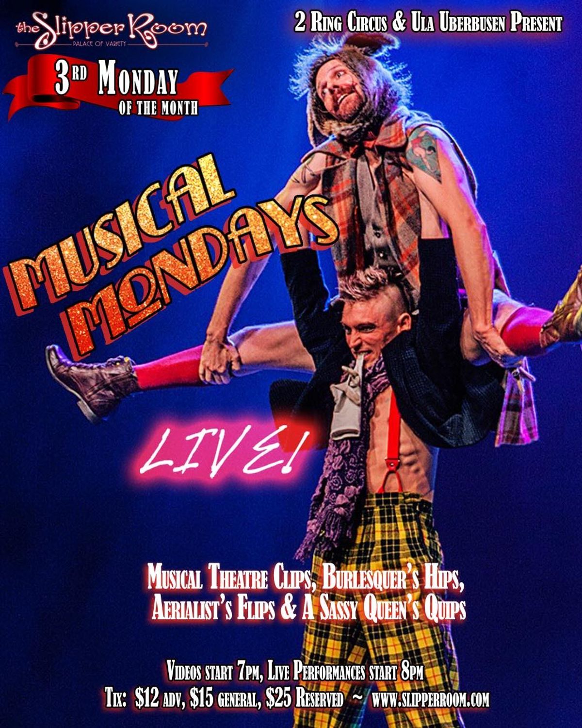 Winners of Best Small Group at the Burlesque Hall of Fame Weekend 2016, @2toflyburlesque is the duo creation of performers Ben Franklin and Joshua Dean. Their dazzling burlesque performance acts combine circus acrobatics with strong storytelling and comedy. ??????See them in Musical Mondays: LIVE! Monday, February 18th at The Slipper Room. Videos at 7pm, Live Show at 8pm. ? Slipperroom(dot)com ???????? #musicalmondayslive is presented by @ulauberbusen & @2ringcircus and continues on the 3rd Monday of the month at the @slipperroomnyc. The February 18 edition features performances by @eve.starr @iambenfranklin @aerialjosh @ulauberbusen @mr.jackbarrow & @_theivoryfox_ ? ? ? #musicalmondays #live #burlesque #boylesque #nycburlesque #cabaret #dragqueen #nycdrag #nycnightlife #burlesqueshow #singalong #broadway #musicaltheatre #showtunes #2ringcircus #nyc #circus #aerial #thingstodonyc #mondaynight #slipperroom #slipperroomnyc #liveentertainment Winners of Best Small Group at the Burlesque Hall of Fame Weekend 2016, @2toflyburlesque is the duo creation of performers Ben Franklin and Joshua Dean. Their dazzling burlesque performance acts combine circus acrobatics with strong storytelling and comedy. ??????See them in Musical Mondays: LIVE! Monday, February 18th at The Slipper Room. Videos at 7pm, Live Show at 8pm. ? Slipperroom(dot)com ???????? #musicalmondayslive is presented by @ulauberbusen & @2ringcircus and continues on the 3rd Monday of the month at the @slipperroomnyc. The February 18 edition features performances by @eve.starr @iambenfranklin @aerialjosh @ulauberbusen @mr.jackbarrow & @_theivoryfox_ ? ? ? #musicalmondays #live #burlesque #boylesque #nycburlesque #cabaret #dragqueen #nycdrag #nycnightlife #burlesqueshow #singalong #broadway #musicaltheatre #showtunes #2ringcircus #nyc #circus #aerial #thingstodonyc #mondaynight #slipperroom #slipperroomnyc #liveentertainment