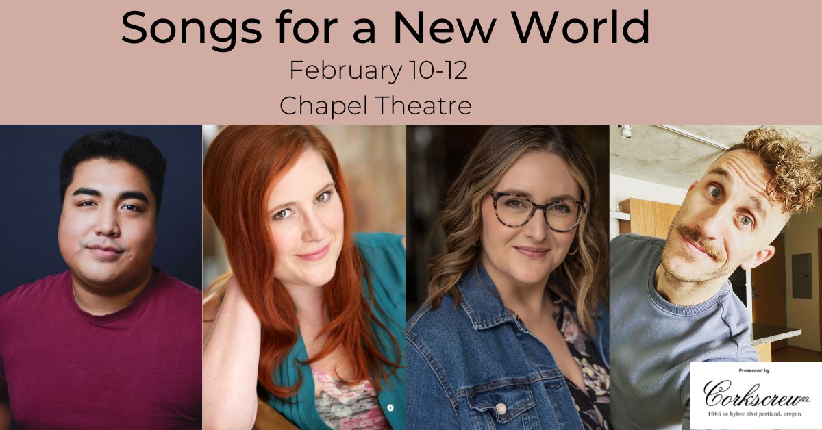 Cast photo for Songs for a New World. Cast photo for Songs for a New World.