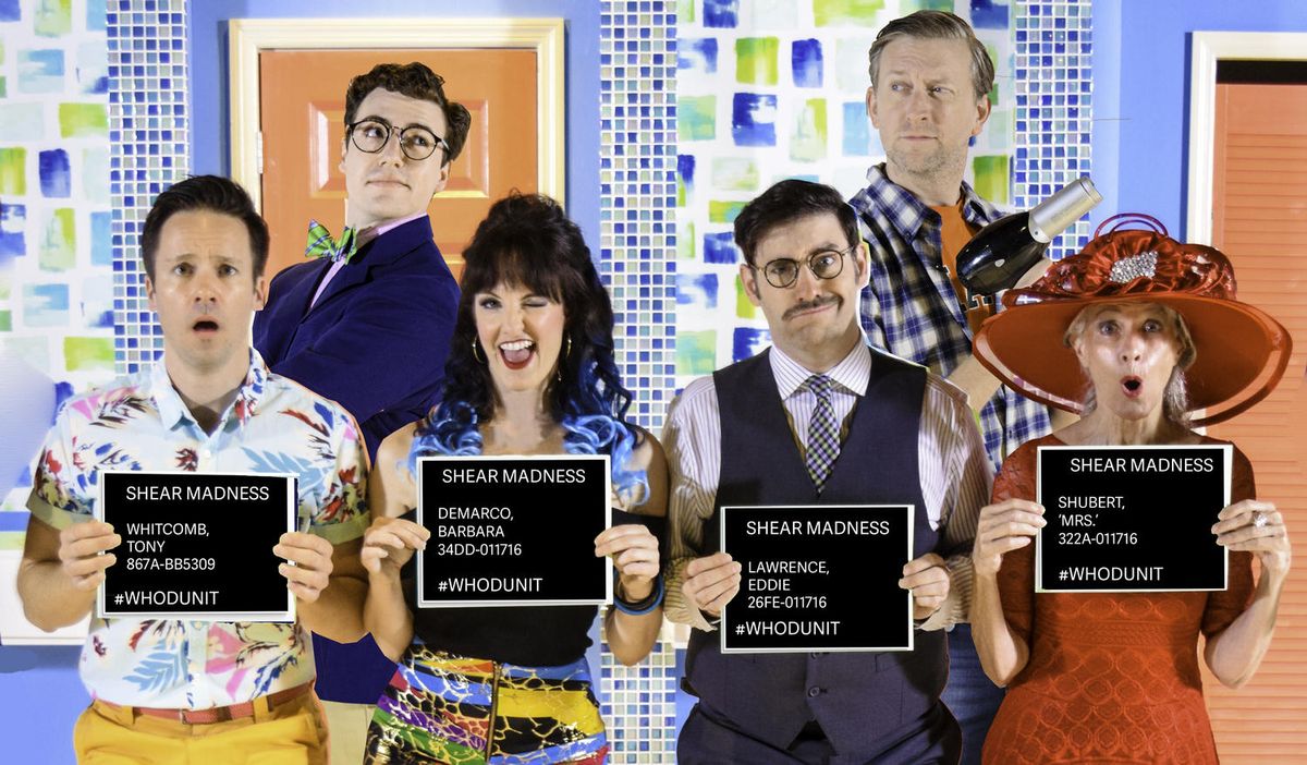 The Cast of Shear Madness at Florida Repertory Theatre
Photo by Summer Groh The Cast of Shear Madness at Florida Repertory Theatre
Photo by Summer Groh