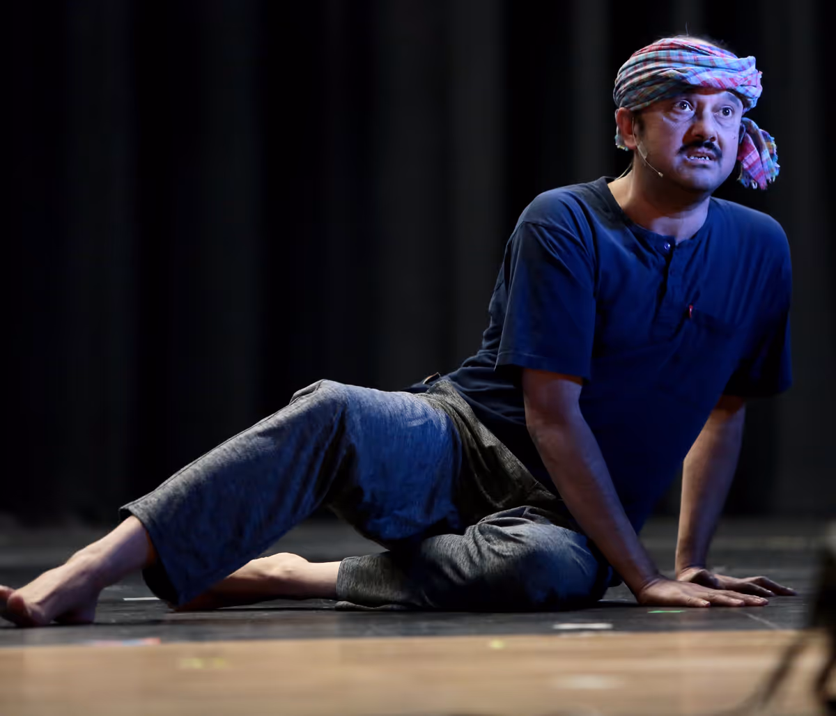 Empty Night at CommunET 2025, a 10-minute play Festival by Ebong TheatriX (Silver Spring, MD, USA)    Photo: Sumanta Banerjee