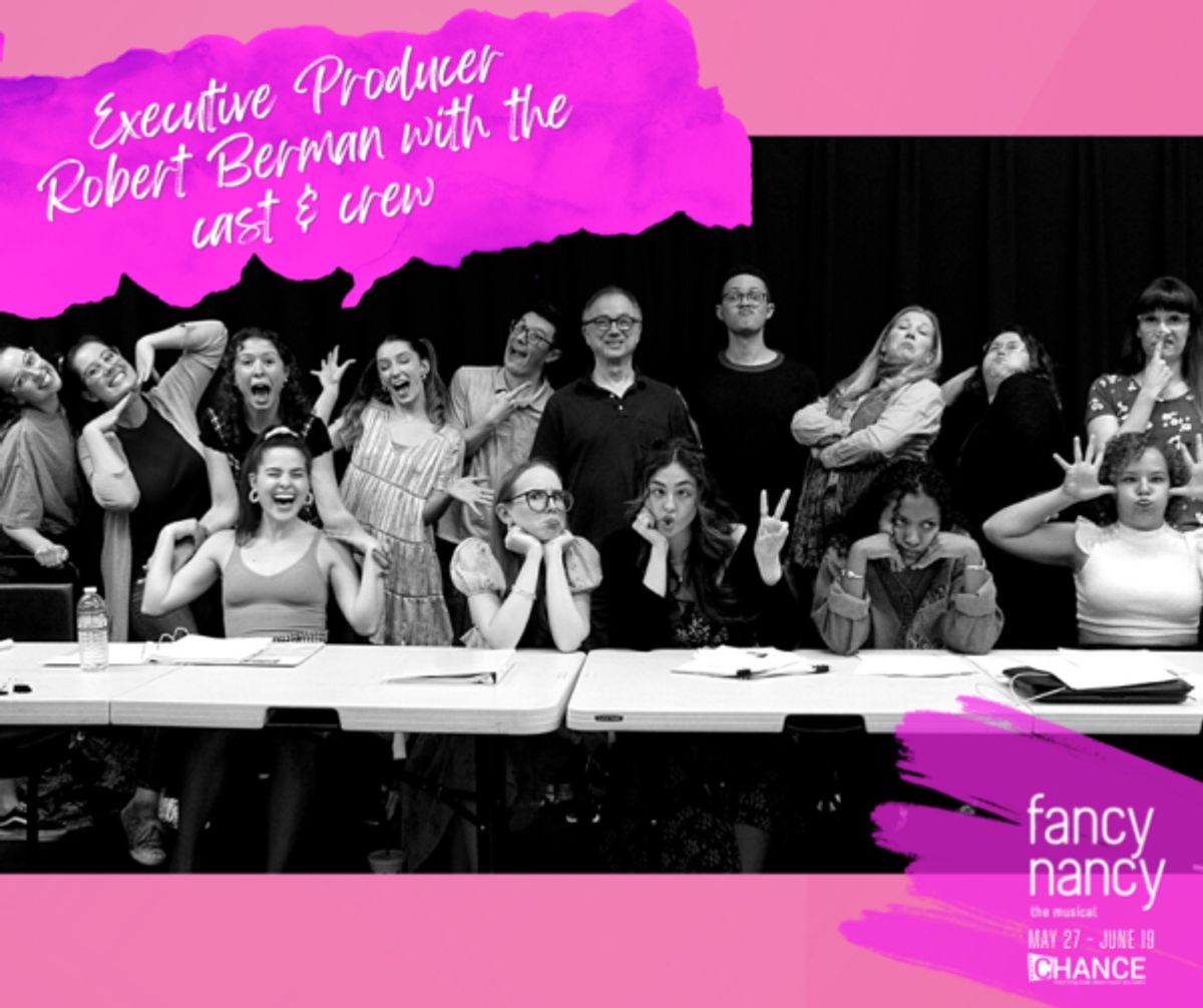 The cast and crew at their first readthru of "Fancy Nancy, The Musical/" Set to run May 27 - June 19, 2022 at the Bette Aitken theater arts Center, this TYA musical adaptation of the wildly popular book series returns by popular demand. 