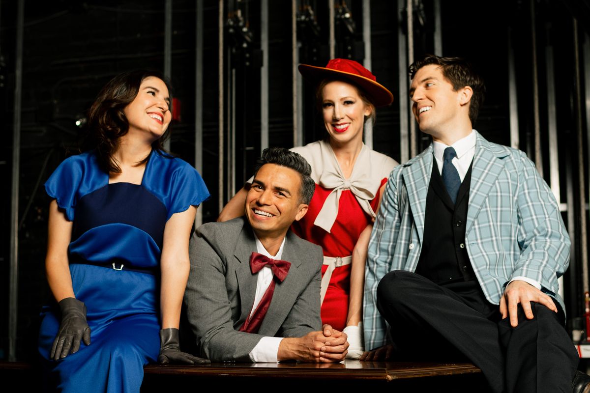 FIRST LOOK of SHE LOVES ME cast at The Public Theater of San Antonio. — Lauren Esquivel* as Amalia Balash,  Rick Sanchez as Steven Kodaly, Paige Berry as Ilona Ritter, and Grant Bryan* as Georg Nowack.
* Member of Actors’ Equity Association, the Union of Professional Actors and Stage Managers in the United States.
Photo by Mia Isabella Photography
@miaisabellaphotography