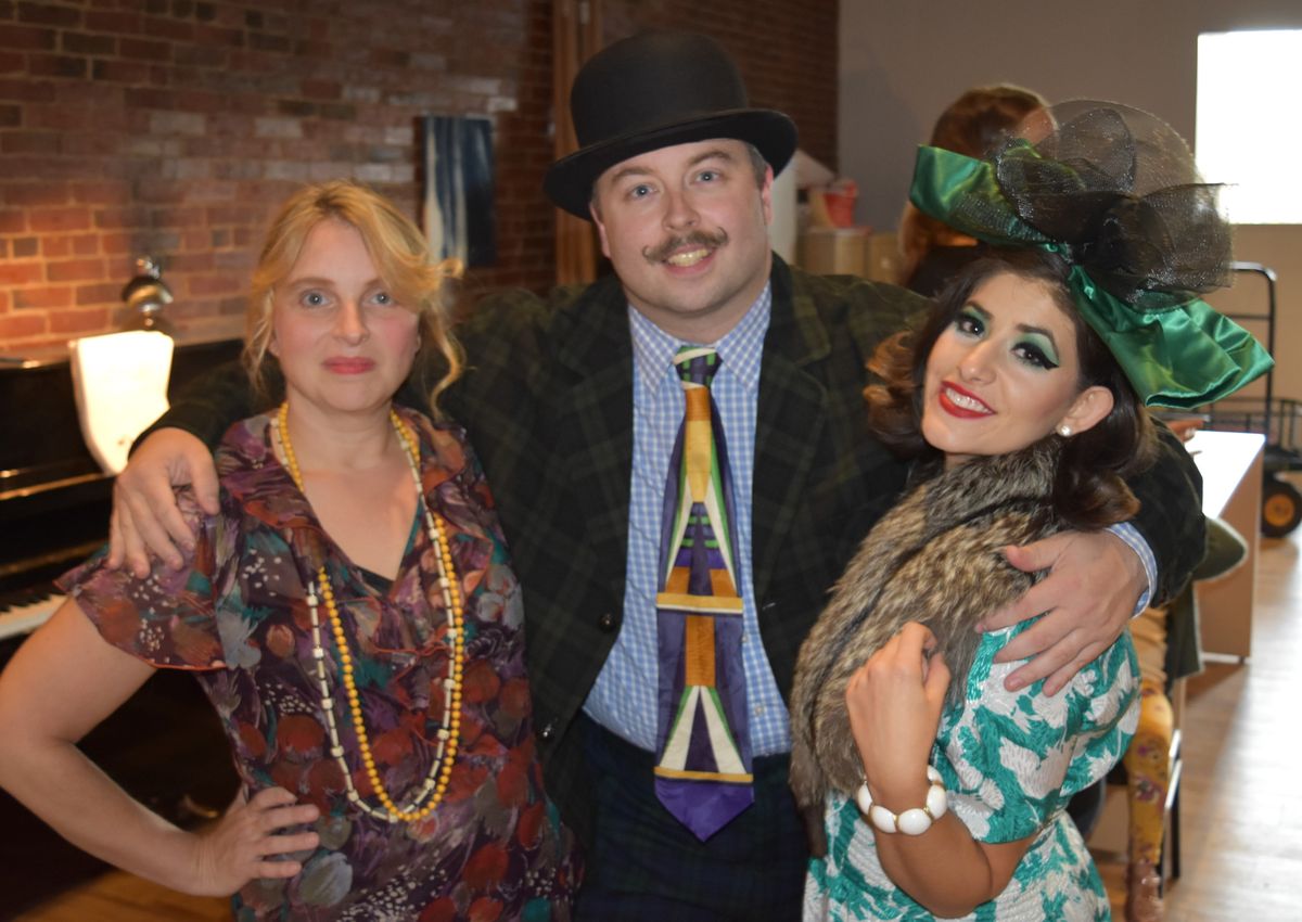 Cast members from the upcoming Community Little Theatre production of 'ANNIE' gave a musical sneak preview of the show recently at the L-A Art Walk in downtown Lewiston. Pictured left to right are Renee Mahon Davis (Hannigan), Chris Dostie (Rooster), and Rachel Campoli (Lilly), who performed "Easy Street." Cast members from the upcoming Community Little Theatre production of 'ANNIE' gave a musical sneak preview of the show recently at the L-A Art Walk in downtown Lewiston. Pictured left to right are Renee Mahon Davis (Hannigan), Chris Dostie (Rooster), and Rachel Campoli (Lilly), who performed "Easy Street."
