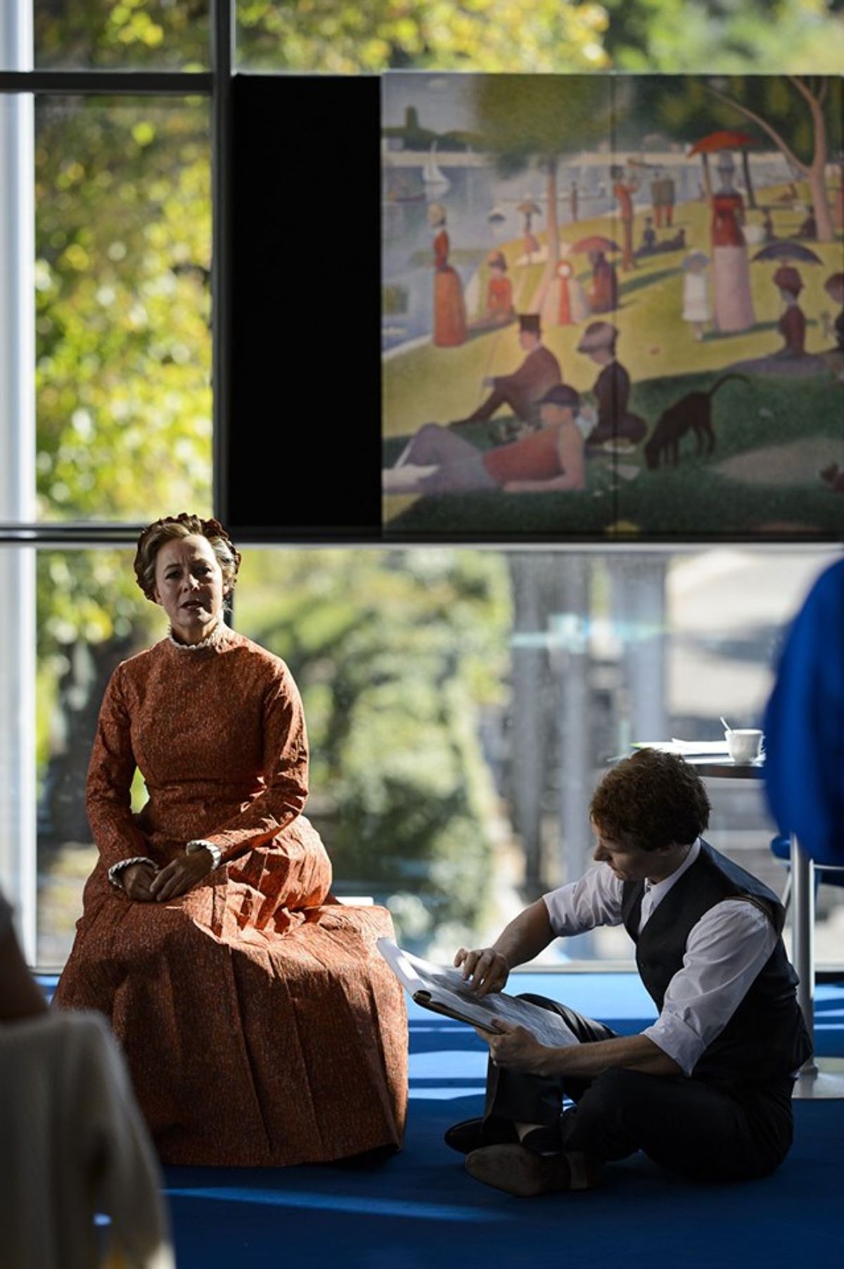 Press conference at the Landesbuehnen Sachsen, where first excerpts of SUNDAY IN THE PARK WITH GEORGE were presented Press conference at the Landesbuehnen Sachsen, where first excerpts of SUNDAY IN THE PARK WITH GEORGE were presented