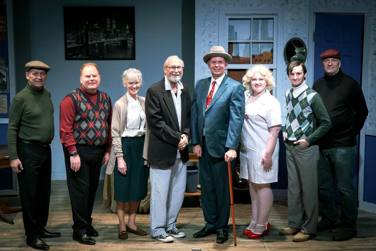 The cast of THE SUNSHINE BOYS features Scott Sims, Darrell "Wesley" Spencer, Lee Riggs, Bob Taylor, Dan Marburger, Darcey Cochran, Thomas Graca, Sr., Thomas Graca, Jr.  