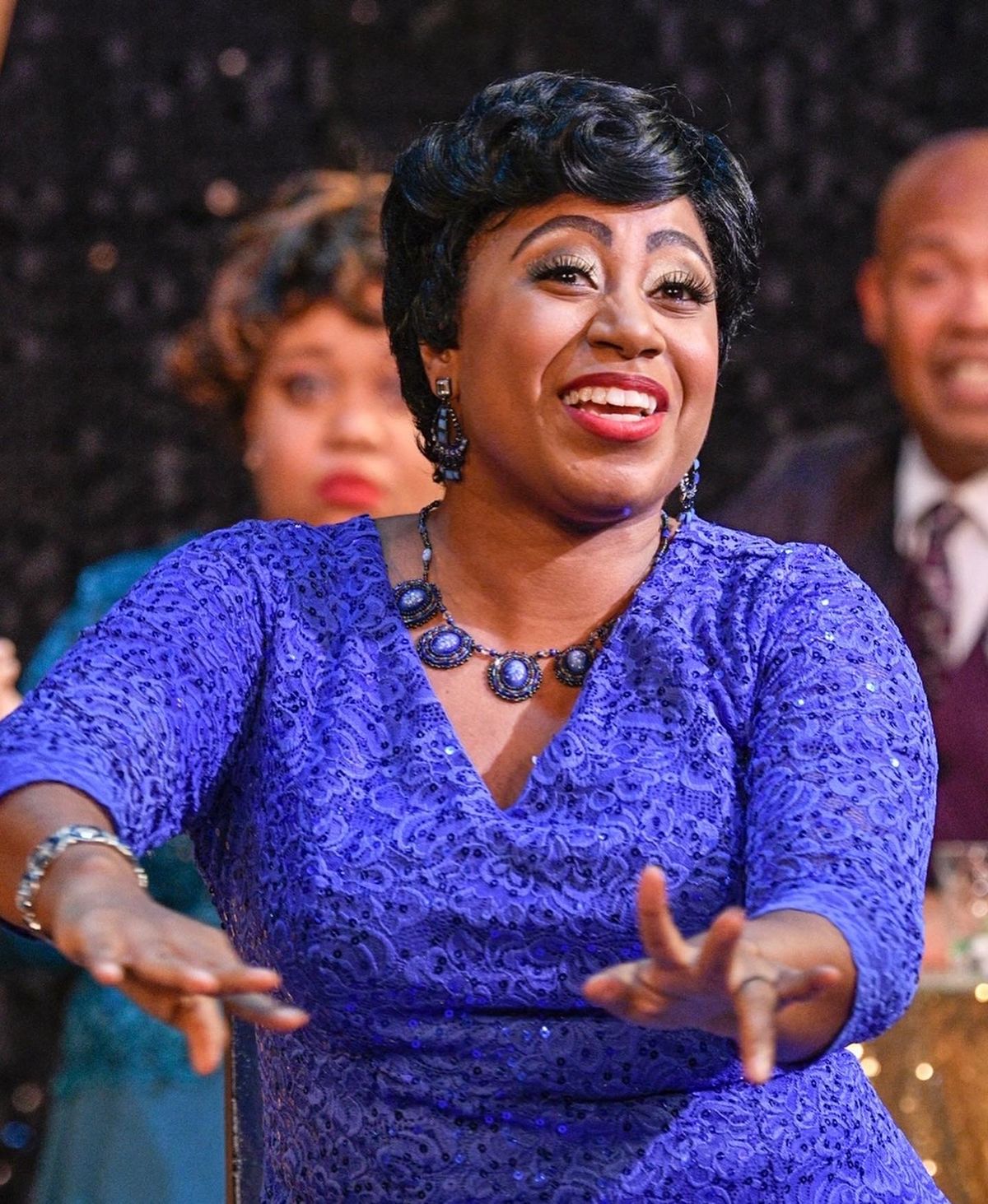 Arielle Crosby (Tammie Harris and Danté J.L. Murray in background)
Photo by John White Arielle Crosby (Tammie Harris and Danté J.L. Murray in background)
Photo by John White