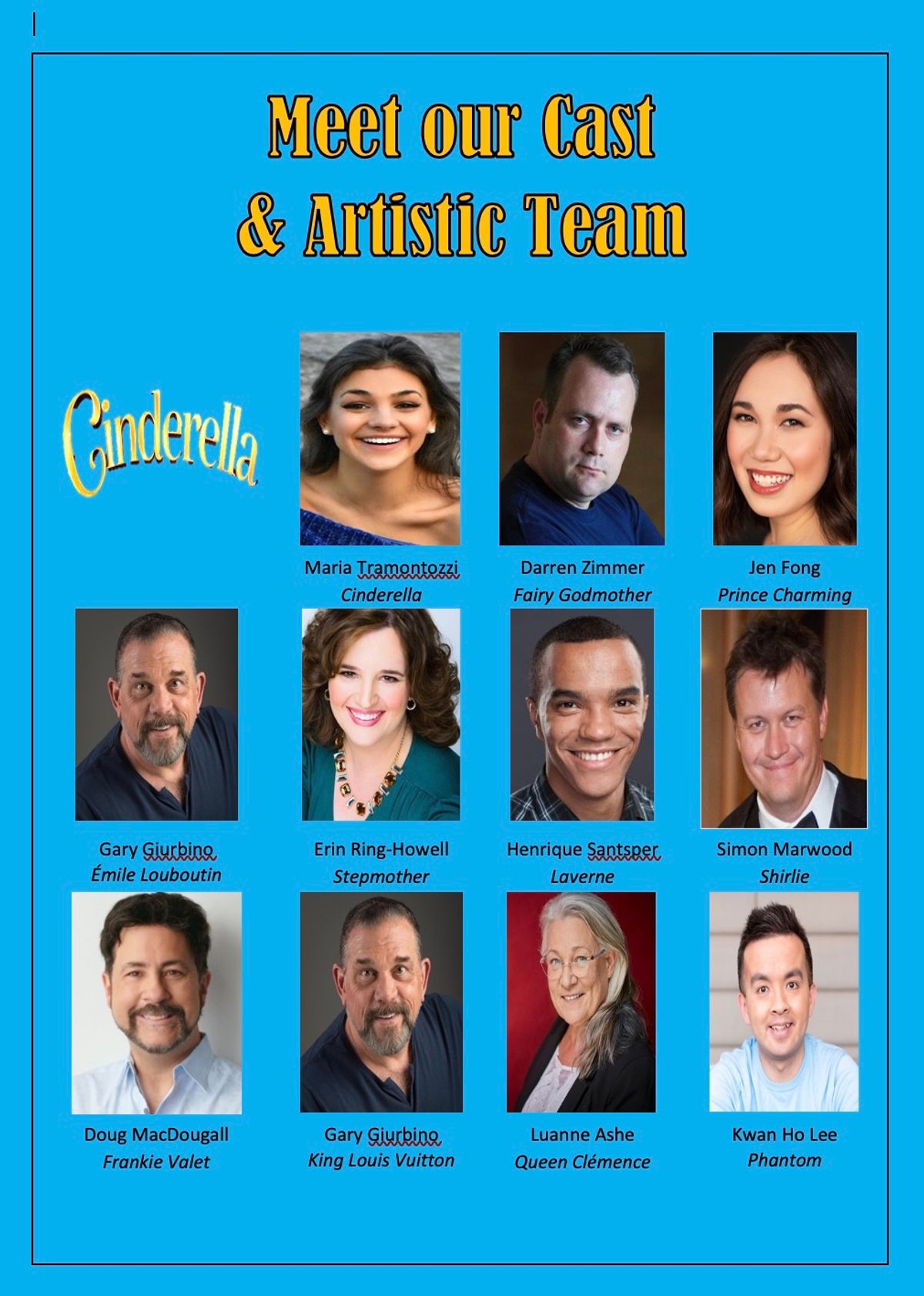 Here's our Talented Cast & Creative Team (1) Here's our Talented Cast & Creative Team (1)