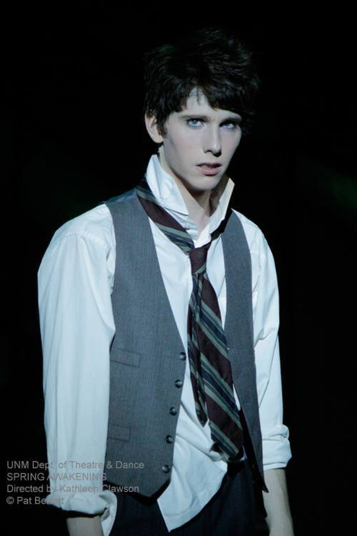 Cory Meehan as Moritz, Spring Awakening at The University of New Mexico, photo by Pat Berrett