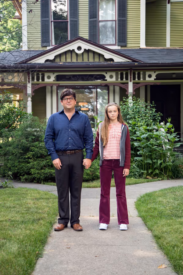 Photo of full cast of Fun Home at Circle Theatre.
2