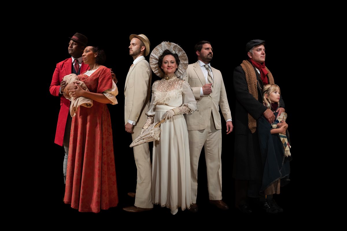 Some of the cast of Servant Stage's production of RAGTIME. L-R Joshua William Green (Coalhouse), Kylie Jo Smith (Sarah), Tyler Hoover (Little Brother), Sarah Zahn (Mother), David Diehl (Father), Andrew Zahn (Tateh), Kate Zahn (Little Girl) Some of the cast of Servant Stage's production of RAGTIME. L-R Joshua William Green (Coalhouse), Kylie Jo Smith (Sarah), Tyler Hoover (Little Brother), Sarah Zahn (Mother), David Diehl (Father), Andrew Zahn (Tateh), Kate Zahn (Little Girl)
