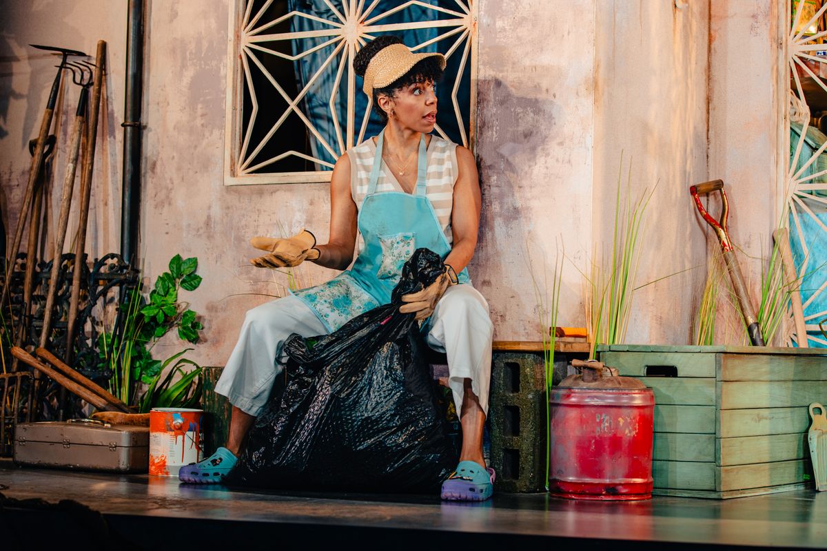 Yesenia Iglesias in The Huntington?s production of Ricardo P rez Gonz lez?s Don?t Eat the Mangos, directed by David Mendiz bal; photo by Marc J. Franklin. Running March 26 ? April 27, 2025 at The Hunt